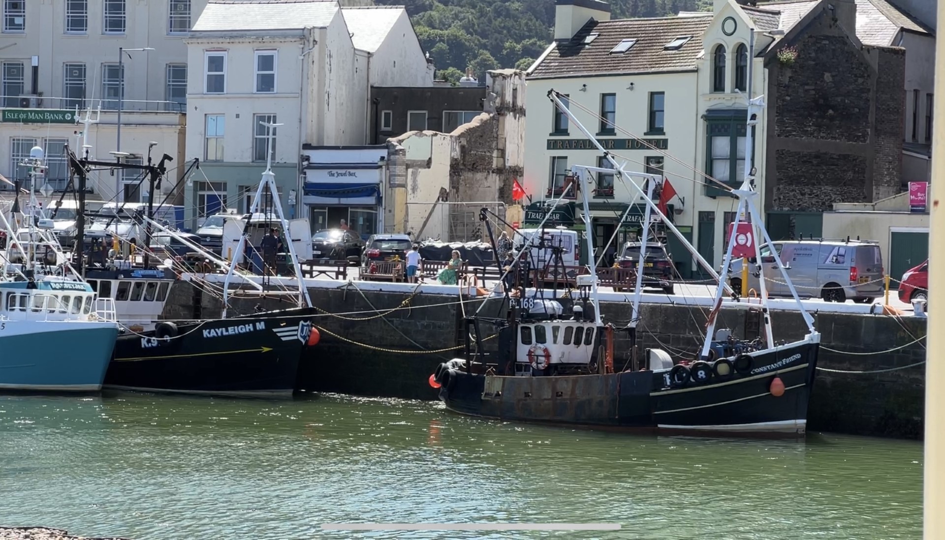 Drink-driver hit parked car - shunting it into a bench 