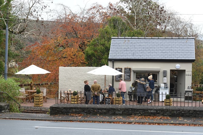 The 'Little Shed' cafe at Dhoon Glen 