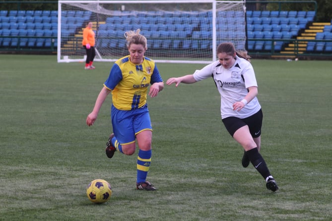 Onchan v Corinthians in the Canada Life Women's Floodlit Cup semi-finals