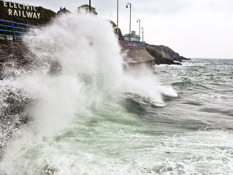 Kevin Anderson captured this shot of the waves crashing against the Summerland end of Douglas promenade. More readers' photos on page