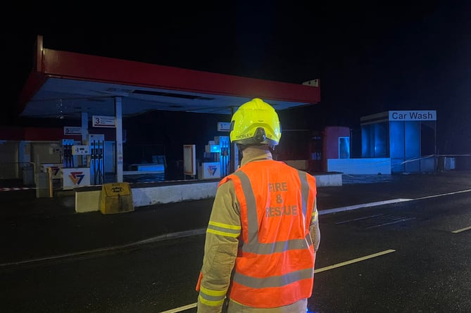 Fire and Rescue Service attends Brown Bobbey petrol station due to roof trouble