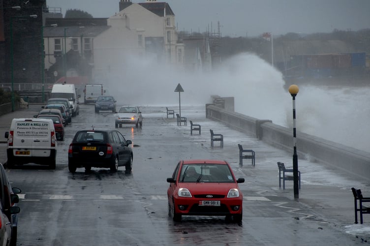 Big Waves lash Ramsey Promenade