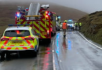Crash shuts part of key road on the Isle of Man