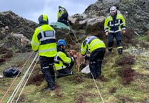 Dog and owner found stuck in 'perilous location' on Isle of Man cliffs