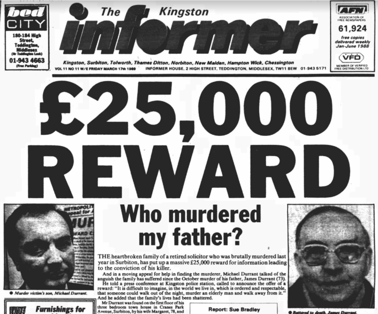 Row over murdered solicitor's £3m estate finally settled decades on