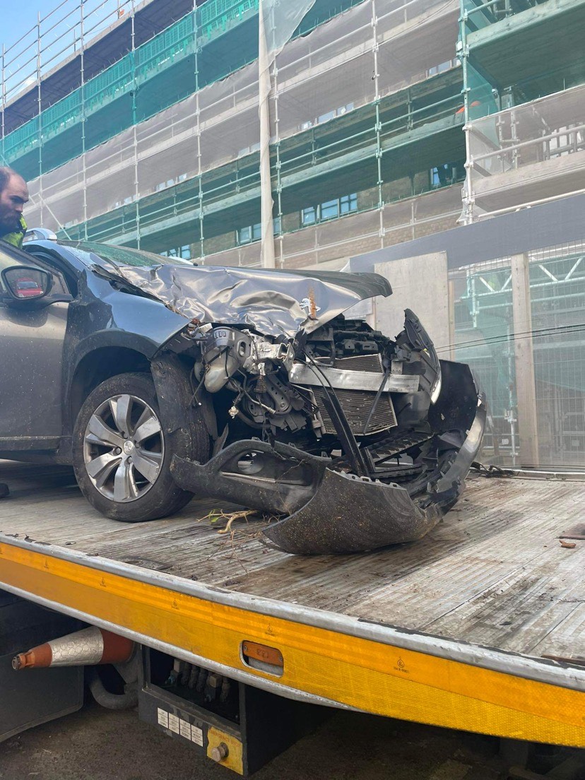 Takeaway owner 'won't drive again' after crashing car into tree