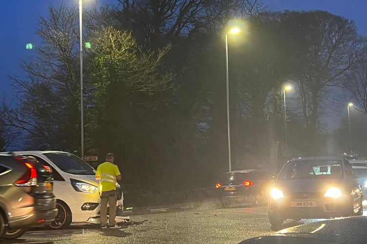 Scene of the crash in the Quarter Bridge area