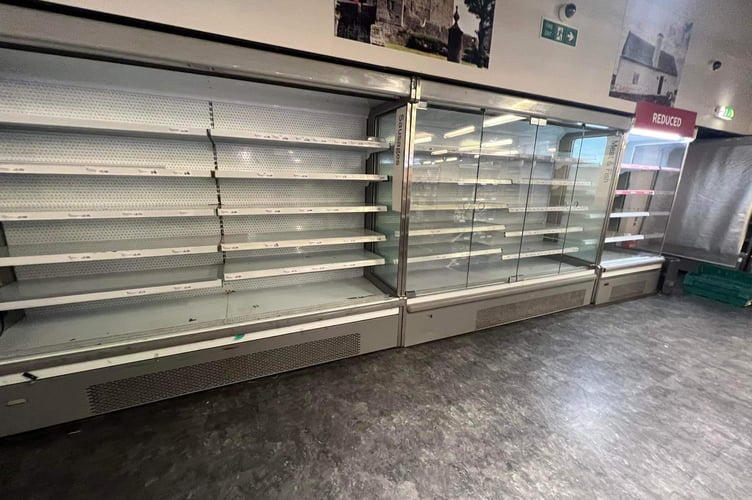 Inside the old Shoprite on its final day