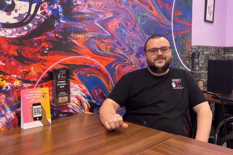 Tim Brogan, owner of Shakes N Snacks on Castle Street in Douglas