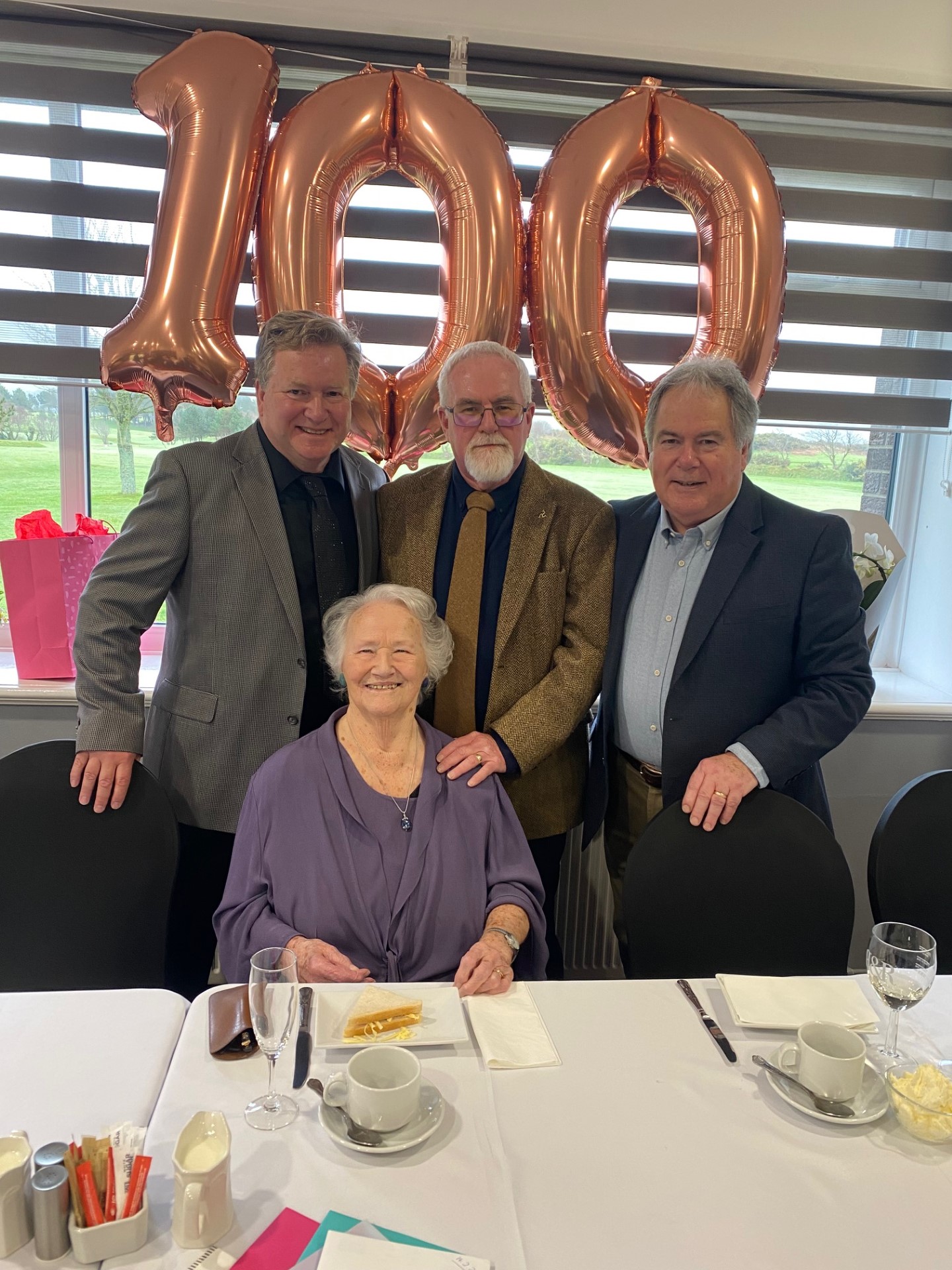 Retired baker turns 100 and celebrates with special visit from the US