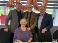 Retired baker turns 100 and celebrates with special visit from the US