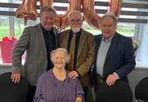 Retired baker turns 100 and celebrates with special visit from the US