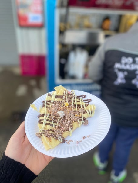 A pancake from Gourmet Shakes Isle of Man