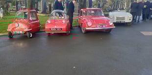 Rare sight at funeral as Peel Engineering cars line-up in tribute