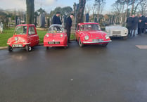 Rare sight at funeral as Peel Engineering cars line-up in tribute