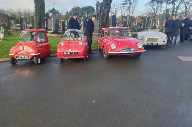 All four makes of car built by Peel Engineering in the 1960s