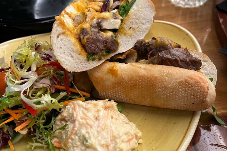 The steak baguette at 1886 