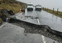Isle of Man Mountain Road undergoes emergency drainage repair work