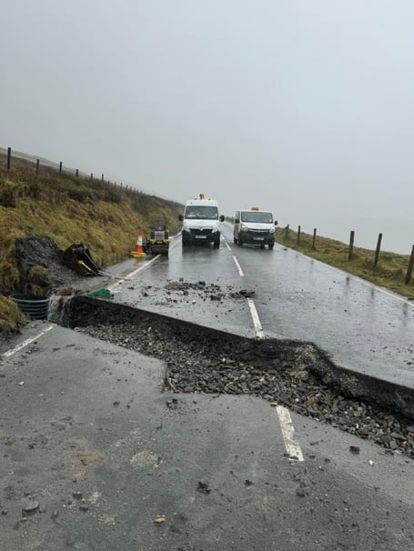 Department of Infrastructure crews carried out emergency drainage works over the weekend