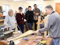 Video shows island's first women's workshop set up to stop loneliness