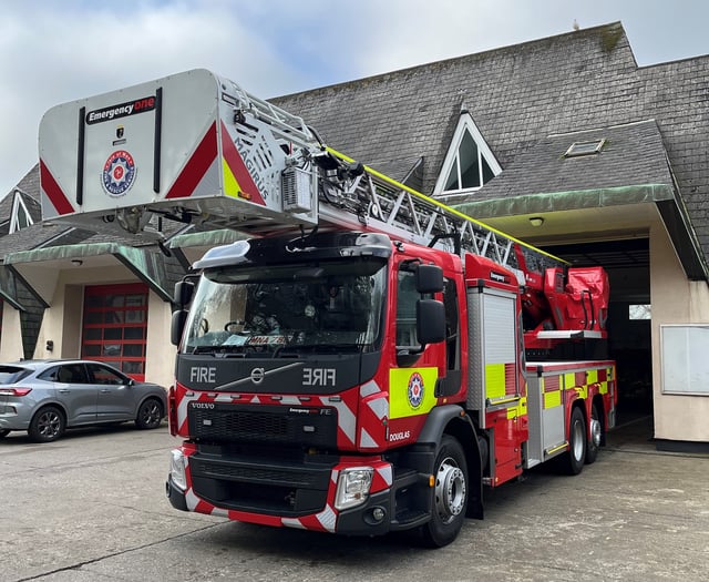 999 call-out to vehicle fire at Douglas car park