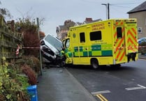 Pedestrian airlifted to UK after ambulance crash