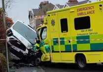 Pedestrian airlifted to UK after ambulance crash