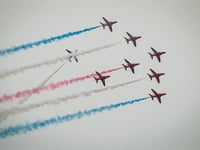 Time, route and location of the Red Arrows' display at TT 2024