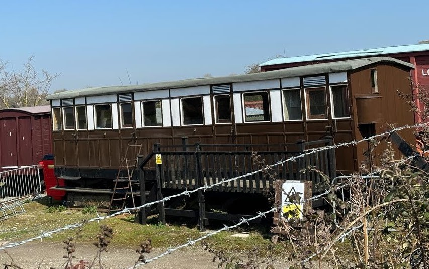 140 year-old railway carriage found 'deteriorating' at base in England