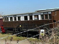 140 year-old railway carriage found 'deteriorating' at base in England