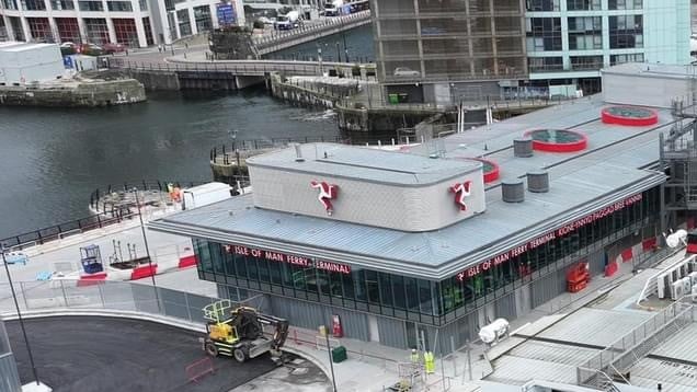 Manannan berths at new ferry terminal