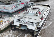Pictures show Manannan berthing at new Liverpool ferry terminal