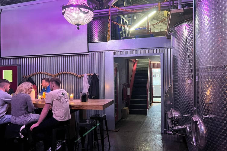 Inside Smoky Sam's BBQ restaurant