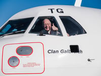 Isle of Man pilot lands final flight after 40 years on the job