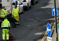 Pot hole patching underway following flower planting protest