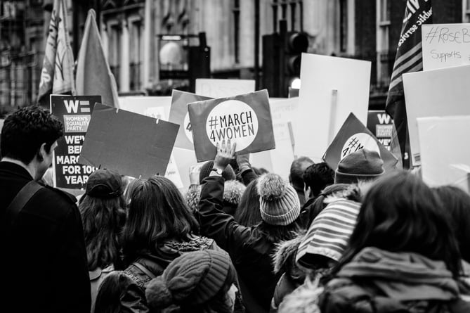 Women's march, Trafalgar Square
