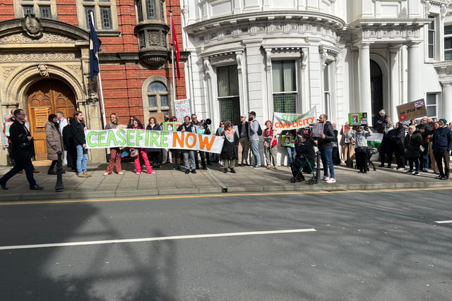 Watch as Isle of Man demonstrators stage noisy protest outside Tynwald