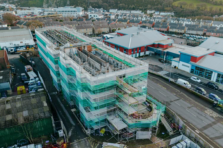 A drone's eye view of the former Nurses' Home