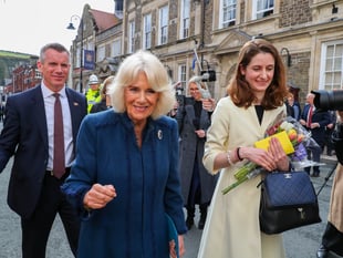Queen Camilla sends message from King Charles during Douglas speech