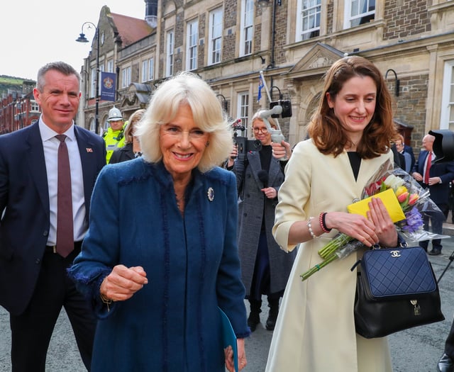 Queen Camilla sends message from King Charles during Douglas speech