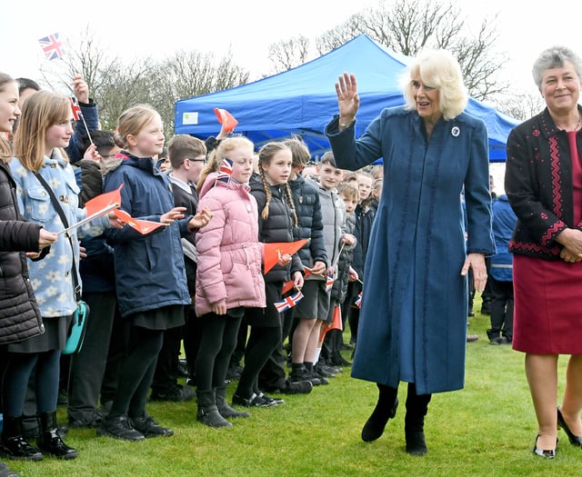 Queen Camilla tells crowds King Charles is 'on the mend'