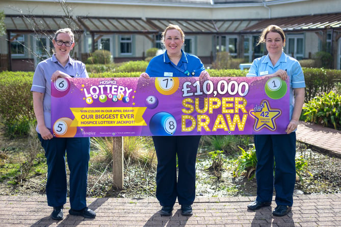 Hospice Isle of Man's April lottery draw has a top prize of £10,000