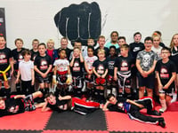 Kickboxing club raises cash for Sight Matters
