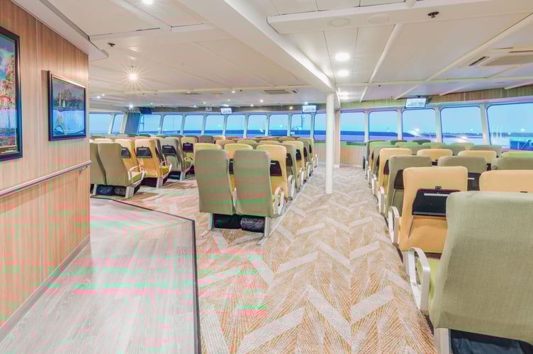 The forward cabin on the new-look Manannan