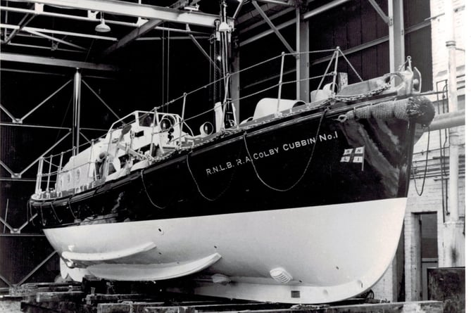 The Colby Cubbin lifeboat that was involved in the rescue