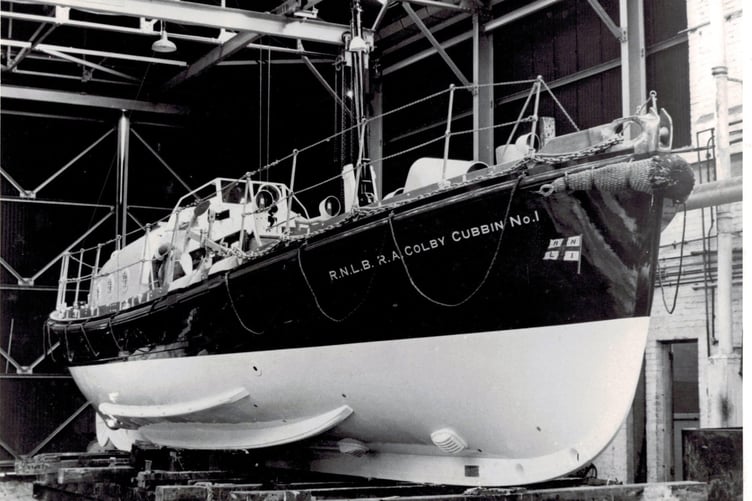 The Colby Cubbin lifeboat that was involved in the rescue