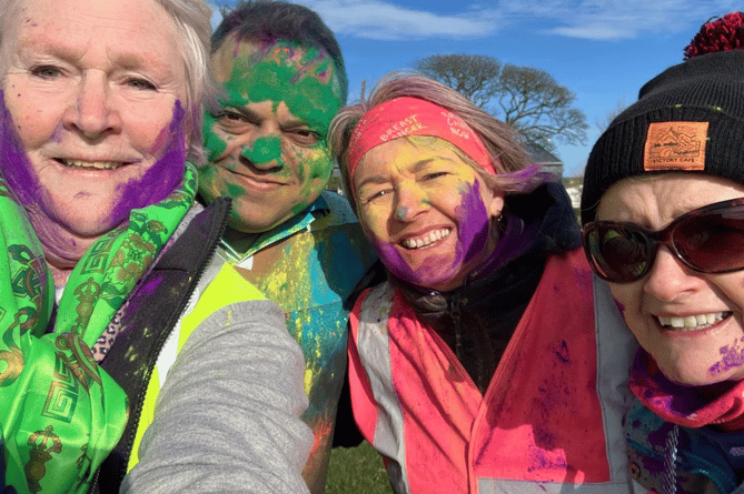 The Holi Festival of Colour in Onchan was attended by more than 140 people