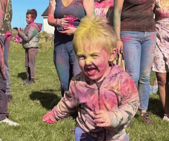 The Holi Festival of Colour in Onchan was attended by more than 140 people