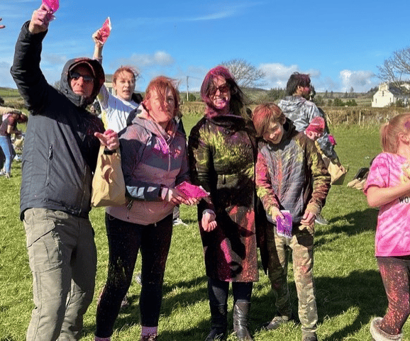 The Holi Festival of Colour in Onchan was attended by more than 140 people