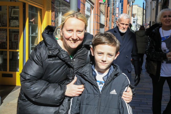 Nicola Skillen & Steven Skillen (aged 10) from Castletown